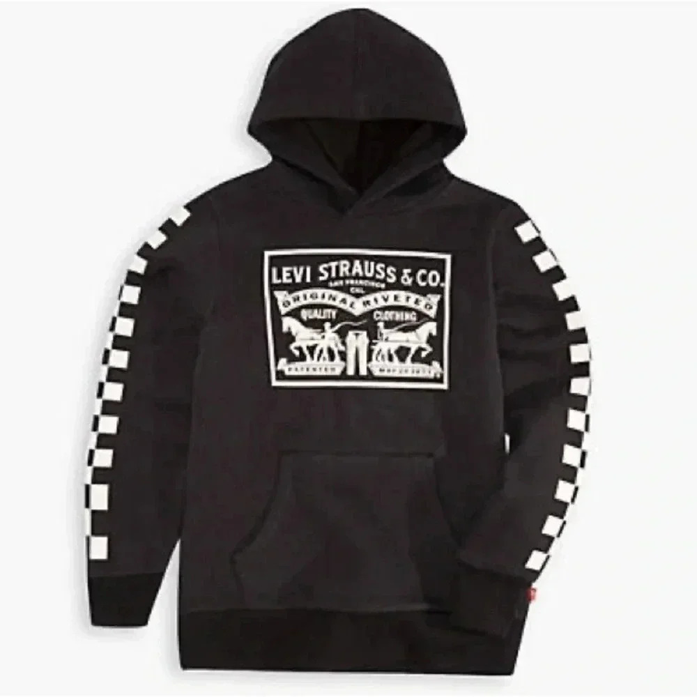 Levi’s Retro Fleece Checkered Sleeve Hoodie